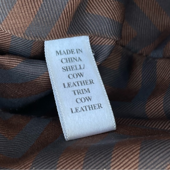 7 For All Mankind 🍂 Cow Hide Leather  Shoulder Hobo Bag in Brown | X-Large - Picture 13 of 14